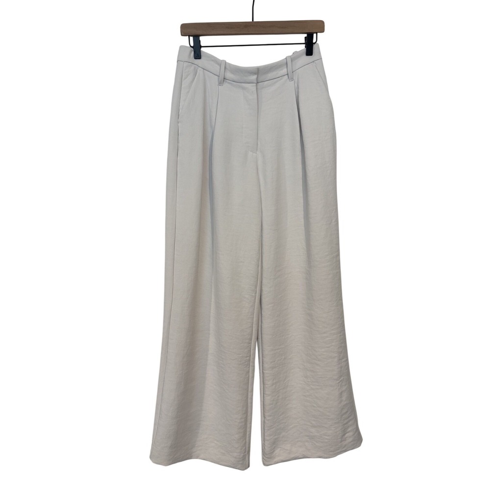 Abercrombie & Fitch Elevated Basic L Wide Leg Pleated Dress Trousers Boho Indie - Picture 1 of 6